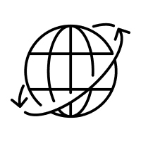 Distributed team nodes icon